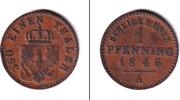 Altdeutschland 1 Pfenning Preussen 1 Pfennig 1846 A ss -