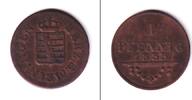 Altdeutschland 1 Pfennig Sachsen Meiningen 1833 ss+ -