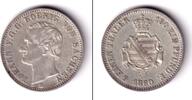 Altdeutschland 1/6 Taler Sachsen 1860 B f.vz -
