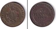 Altdeutschland 5 Pfennig Sachsen 5 Pfennige 1869 B vz -