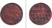 Altdeutschland 1 Pfennig Braunschweig 1823 CvC ss -