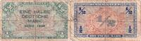 Banknoten 1/2 DEUTSCHE MARK BDL: 1948 Ro.230 IV -