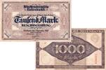 Banknoten 1000 Mark WÜRTTEMBERG 1000 MARK 1922 WTB12a III selten -