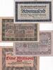 Banknoten 10.000 Mark Lot: 4x WÜRTTEMBERG Inflation 1923 WTB13 WTB14 WTB15 WTB18 III -