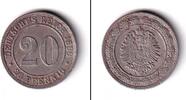 Deutsches Kaiserreich 20 Pfennige DEUTSCHES REICH 20 Pfennig 1888 A (J.6) ss -