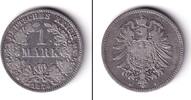 Deutsches Kaiserreich 1 Mark Deutsches Reich 1874 H (J.9) s-ss -