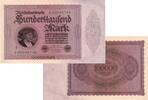Banknoten 100.000 Mark 100000 MARK 1923 Ro.82b I- -