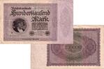 Banknoten 100.000 Mark 100000 MARK 1923 Ro.82b III- -