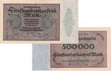 Banknoten 500000 Mark 500.000 MARK 1923 Ro.87b II+ -