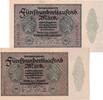 Banknoten 500.000 Mark Lot: Deutsche Reichsbank 2x Banknote 1923 Ro.87 II+ -