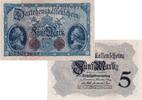 Banknoten 5 Mark 5 MARK 1914 Ro.48c I- -