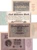 Banknoten 100 Millionen Mark Lot: Deutsche Reichsbank 4x Banknote Inflation 1923 II -