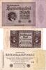 Banknoten 1 Million Mark Lot: Deutsche Reichsbank 3x Banknote Inflation 1923 III -