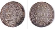 Altdeutschland 2 Albus Hessen Darmstadt 1694 IAR ss-vz -