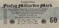 Banknoten 50 Milliarden Mark 50 MILLIARDEN MARK 1923 Ro.122c III -