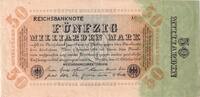 Banknoten 50 Milliarden Mark 50 MILLIARDEN MARK 1923 Ro.116c II -