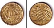 Weimarer Republik 10 Pfennig DEUTSCHES REICH 10 Reichspfennig (J.317) 1935 E vz-st -
