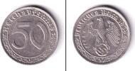 Drittes Reich 50 Reichspfennig DEUTSCHES REICH (J.365) 1939 F ss-vz selten -