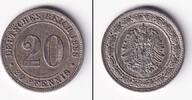 Deutsches Kaiserreich 20 Pfennige DEUTSCHES REICH 20 Pfennig 1888 E (J.6) ss -