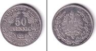 Deutsches Kaiserreich 50 Pfennige DEUTSCHES REICH 50 Pfennig 1877 A (J.8) ss -