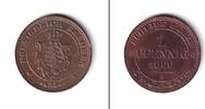 Altdeutschland 1 Pfennig Sachsen 1866 B vz-st -