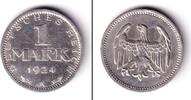 Weimarer Republik 1 Reichsmark DEUTSCHES REICH 1 Mark (J.311) 1924 A vz -