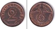 Drittes Reich 2 Pfennige DEUTSCHES REICH 2 Reichspfennig (J.362) 1936 D f.st -