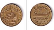 Alle Welt 5 Piastres LIBANON 5 Piaster / Piastres 1936 ss-vz -