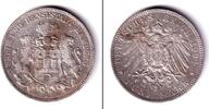 Deutsches Kaiserreich 5 Mark HAMBURG 1904 J (J.65) ss -