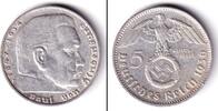 Drittes Reich 5 Mark DEUTSCHES REICH 5 Reichsmark 1936 F (J.367) ss+ -