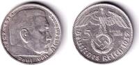 Drittes Reich 5 Mark DEUTSCHES REICH 5 Reichsmark 1937 J (J.367) ss+ -