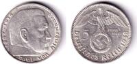 Drittes Reich 5 Mark DEUTSCHES REICH 5 Reichsmark 1938 J (J.367) ss+ -
