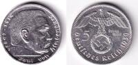 Drittes Reich 5 Mark DEUTSCHES REICH 5 Reichsmark 1939 E (J.367) ss-vz -