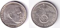 Drittes Reich 5 Mark DEUTSCHES REICH 5 Reichsmark 1939 F (J.367) ss-vz -