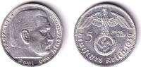 Drittes Reich 5 Mark DEUTSCHES REICH 5 Reichsmark 1939 G (J.367) f.vz -