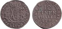 Altdeutschland 1/12 Taler Sachsen (Doppel-Groschen) 1799 IEC ss-vz -
