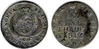 Altdeutschland 1/12 Taler Sachsen (Doppel-Groschen) 1812 SGH vz -