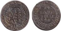 Altdeutschland 1/24 Taler Sachsen (Groschen) 1695 IK ss -