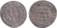 Altdeutschland 1/24 Taler Sachsen (Groschen) 1695 IK ss -