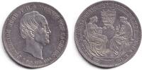 Altdeutschland 1 Taler Sachsen 1854 AUF DEN TOD -