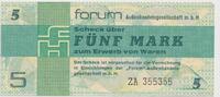 DDR 5 MARK DDR: Forum-Scheck 1979 Ro.369b Ersatznote -