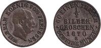 Altdeutschland 1/2 Groschen Preussen 1870 B ss/ss+ -