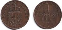 Altdeutschland 4 Pfennige Preussen 4 Pfenninge 1868 A ss-vz -