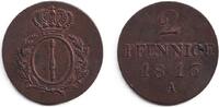 Altdeutschland 2 Pfennige Preussen 1816 A vz-st -