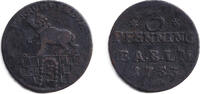 Altdeutschland 3 Pfennige Anhalt Bernburg 3 Pfennige 1753 ss -