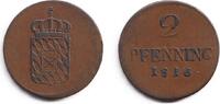 Altdeutschland 2 Pfennig Bayern 2 Pfennig 1816 ss -