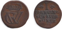 Altdeutschland 1 Pfenning Braunschweig Lüneburg Celle 1 Pfennig 1696 ss -
