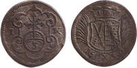 Altdeutschland 3 Pfennige Sachsen 3 Pfennig / Dreier 1691 IK ss selten -