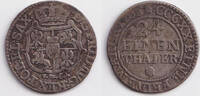 Altdeutschland 1/24 Taler Sachsen (Groschen) 1763 FWoF ss -