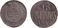 Altdeutschland 1/48 Taler Sachsen 1812 H ss-vz -